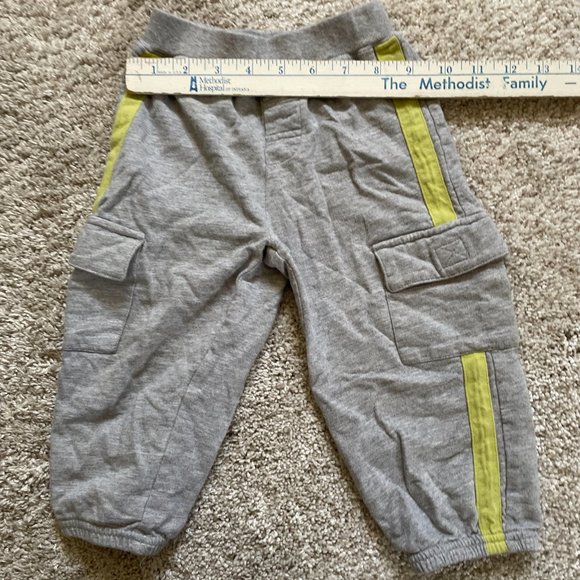 Carters Jogger Sweatpants Baby Boys Size 18 Months Pull On Cargo Pockets - Picture 4 of 5